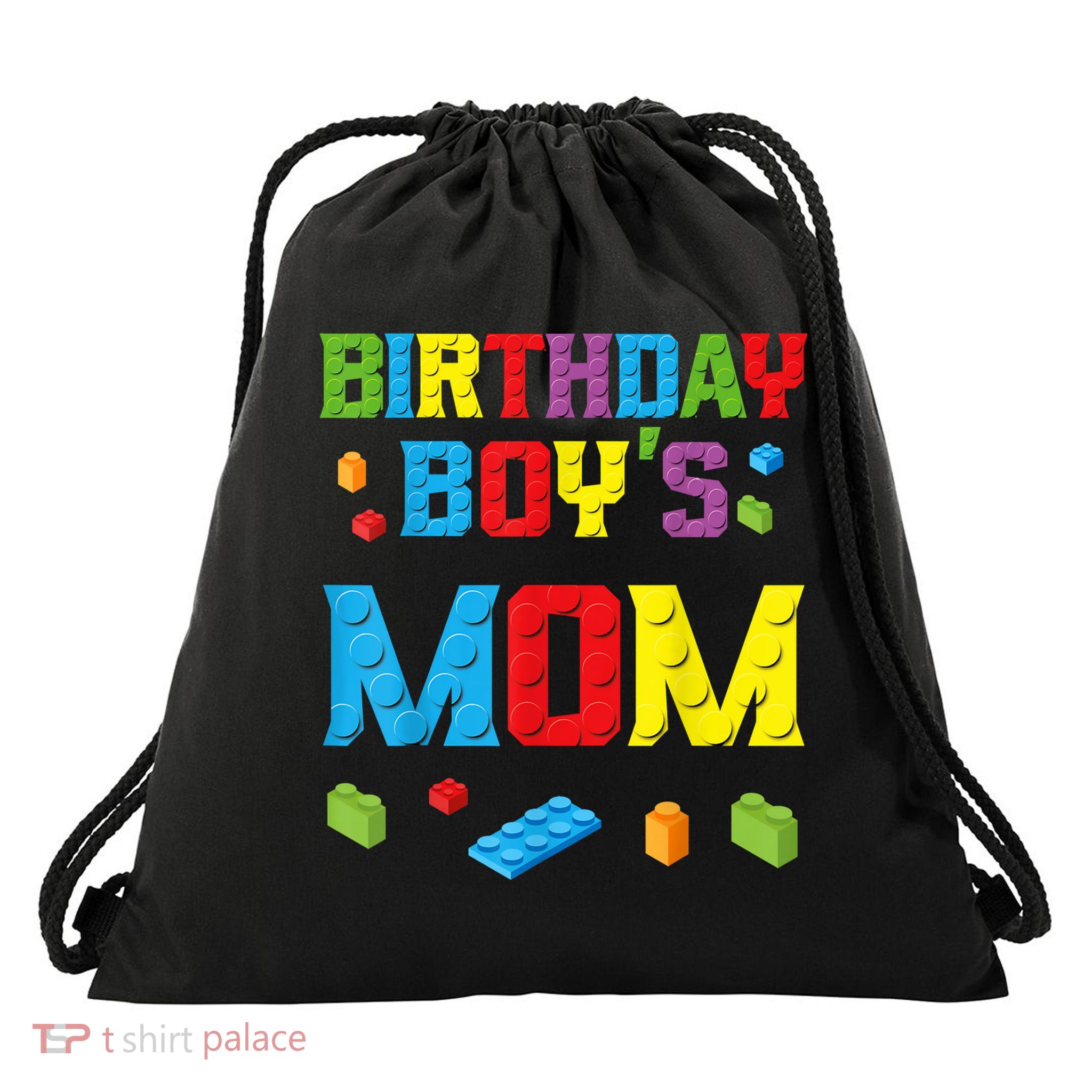 Master Builder Birthday Boy's Mom Building Bricks Blocks Drawstring Bag