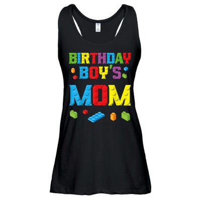 Master Builder Birthday Boy's Mom Building Bricks Blocks Ladies Essential Flowy Tank