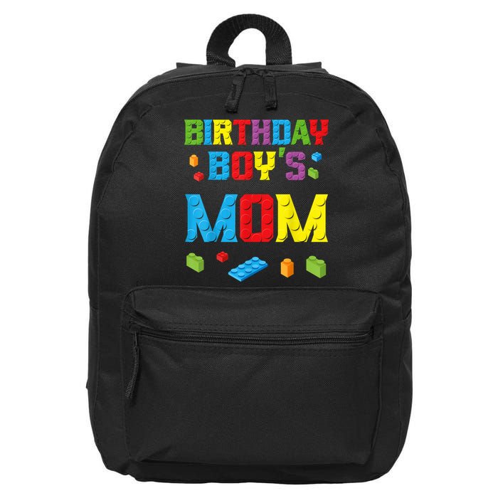 Master Builder Birthday Boy's Mom Building Bricks Blocks 16 in Basic Backpack