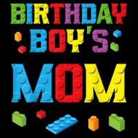Master Builder Birthday Boy's Mom Building Bricks Blocks 16 in Basic Backpack