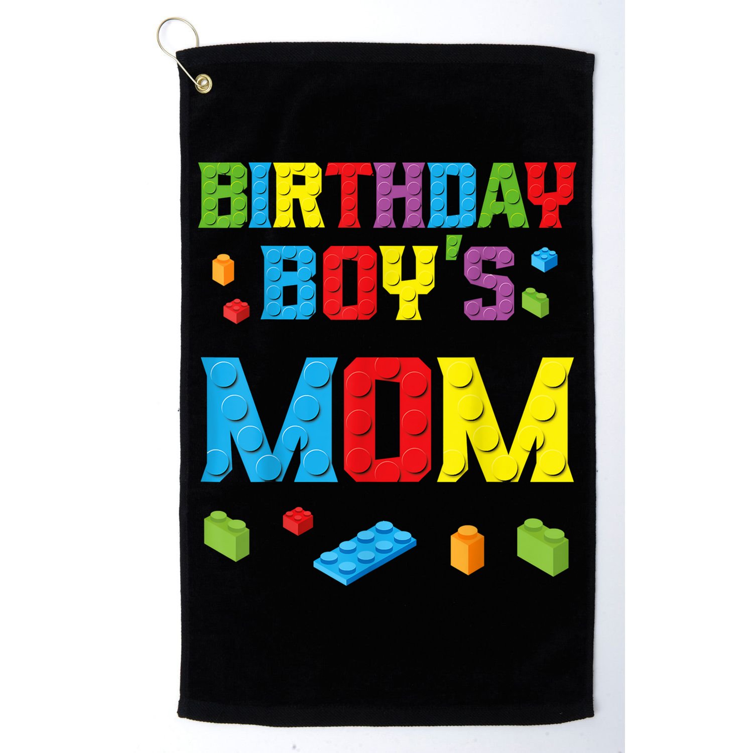 Master Builder Birthday Boy's Mom Building Bricks Blocks Golf Towel