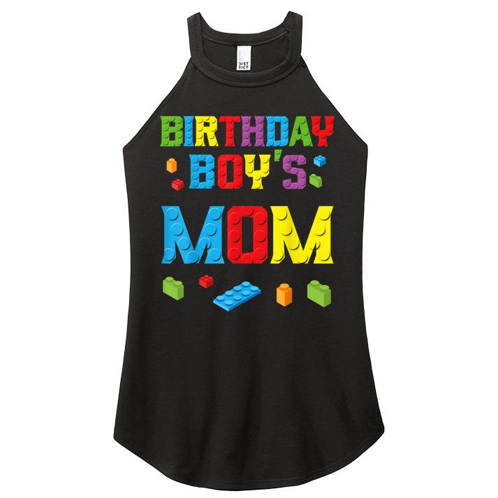 Master Builder Birthday Boy's Mom Building Bricks Blocks Women's Perfect Tri Rocker Tank