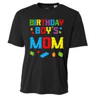 Master Builder Birthday Mom Building Bricks Blocks Cooling Performance Crew T-Shirt