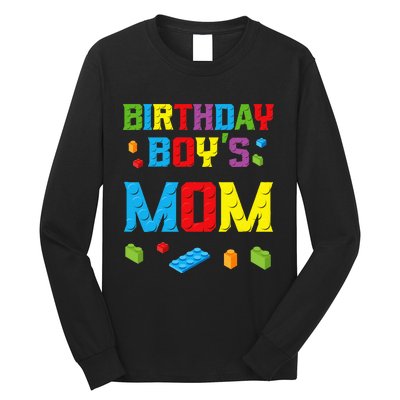 Master Builder Birthday Mom Building Bricks Blocks Long Sleeve Shirt