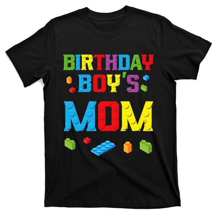 Master Builder Birthday Mom Building Bricks Blocks T-Shirt