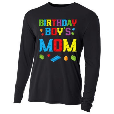 Master Builder Birthday Mom Building Bricks Blocks Cooling Performance Long Sleeve Crew