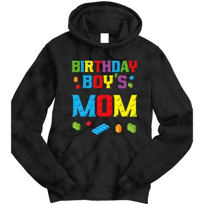 Master Builder Birthday Mom Building Bricks Blocks Tie Dye Hoodie