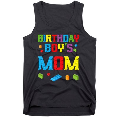 Master Builder Birthday Mom Building Bricks Blocks Tank Top