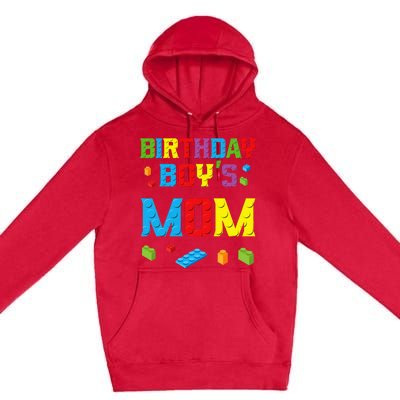 Master Builder Birthday Mom Building Bricks Blocks Premium Pullover Hoodie