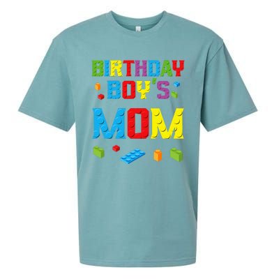 Master Builder Birthday Mom Building Bricks Blocks Sueded Cloud Jersey T-Shirt