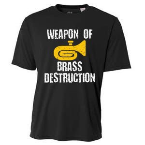 Marching Band Brass Destruction Funny Tuba Cooling Performance Crew T-Shirt