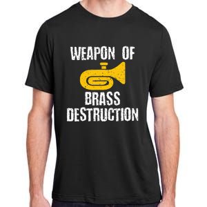 Marching Band Brass Destruction Funny Tuba Adult ChromaSoft Performance T-Shirt