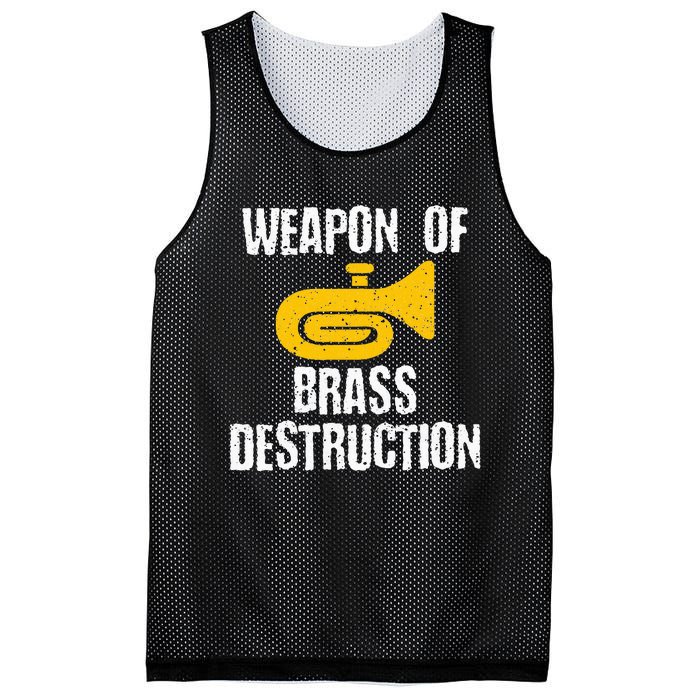 Marching Band Brass Destruction Funny Tuba Mesh Reversible Basketball Jersey Tank