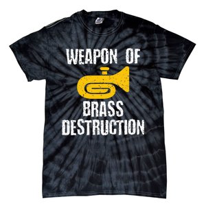 Marching Band Brass Destruction Funny Tuba Tie-Dye T-Shirt