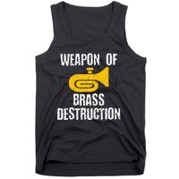 Marching Band Brass Destruction Funny Tuba Tank Top