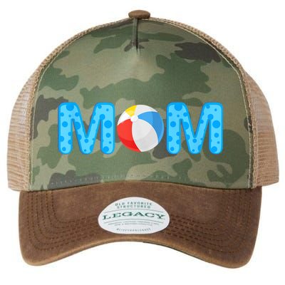 Mom Beach Ball Theme Birthday Party Pool Matching Summer Legacy Tie Dye Trucker Hat