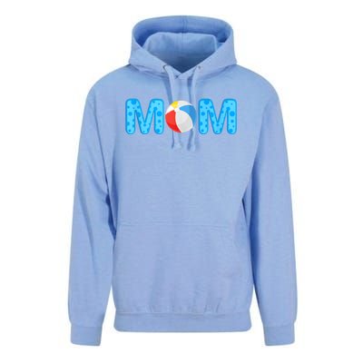 Mom Beach Ball Theme Birthday Party Pool Matching Summer Unisex Surf Hoodie