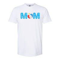 Mom Beach Ball Theme Birthday Party Pool Matching Summer Softstyle CVC T-Shirt