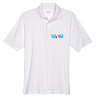 Mom Beach Ball Theme Birthday Party Pool Matching Summer Men's Origin Performance Pique Polo