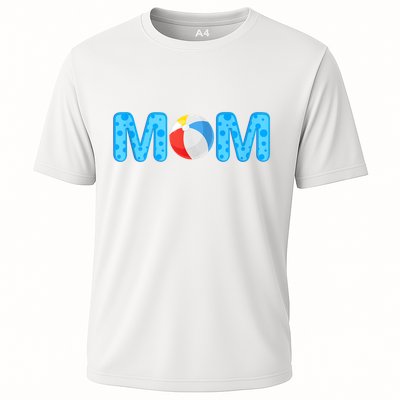 Mom Beach Ball Theme Birthday Party Pool Matching Summer Performance Shirt