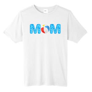 Mom Beach Ball Theme Birthday Party Pool Matching Summer Tall Fusion ChromaSoft Performance T-Shirt