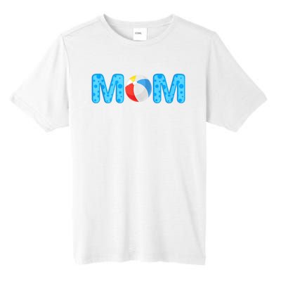 Mom Beach Ball Theme Birthday Party Pool Matching Summer Tall Fusion ChromaSoft Performance T-Shirt