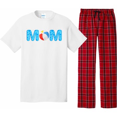 Mom Beach Ball Theme Birthday Party Pool Matching Summer Pajama Set