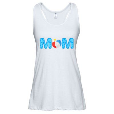 Mom Beach Ball Theme Birthday Party Pool Matching Summer Ladies Essential Flowy Tank