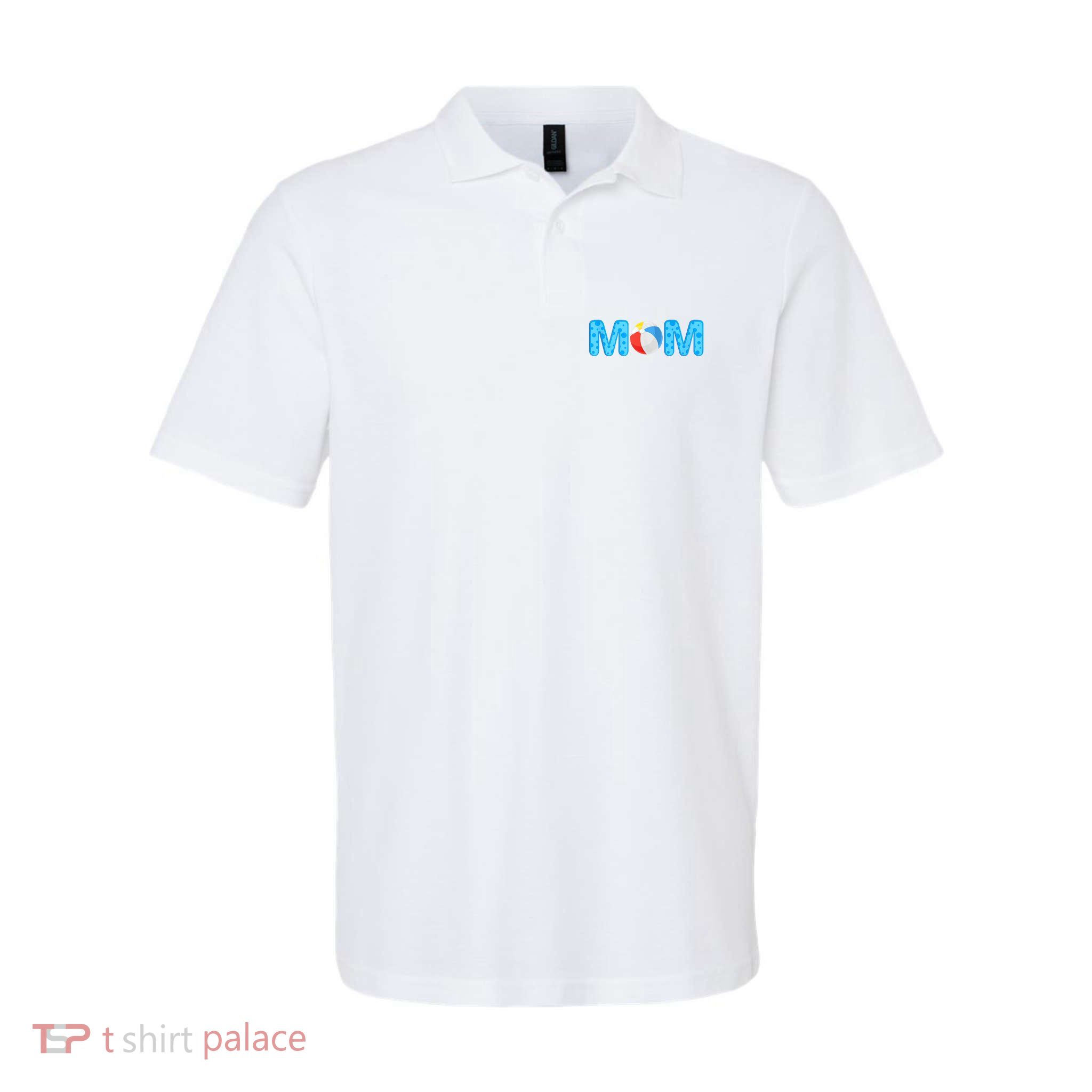 Mom Beach Ball Theme Birthday Party Pool Matching Summer Polo