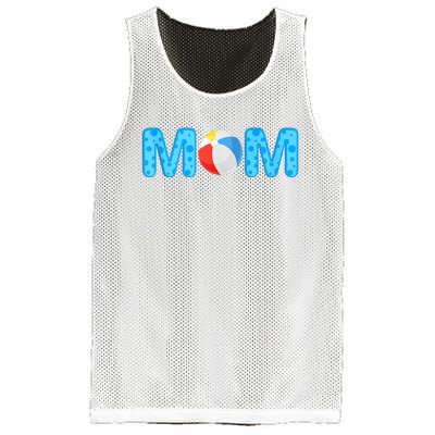 Mom Beach Ball Theme Birthday Party Pool Matching Summer Mesh Reversible Basketball Jersey Tank