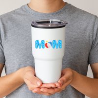 Mom Beach Ball Theme Birthday Party Pool Matching Summer Tumbler