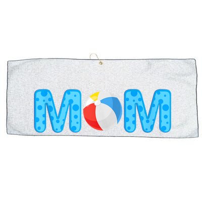 Mom Beach Ball Theme Birthday Party Pool Matching Summer Large Microfiber Waffle Golf Towel