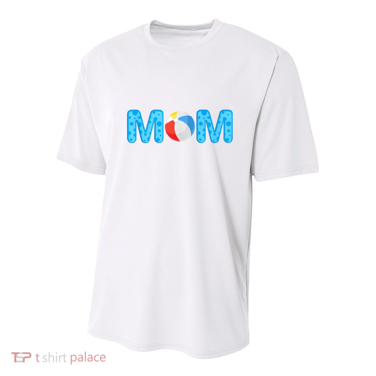 Mom Beach Ball Theme Birthday Party Pool Matching Summer Youth Performance Sprint T-Shirt