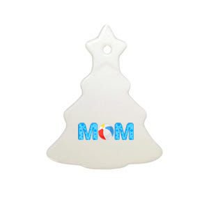 Mom Beach Ball Theme Birthday Party Pool Matching Summer Ceramic Tree Ornament