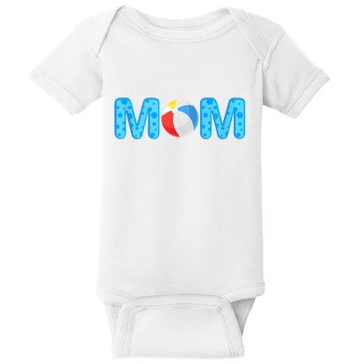 Mom Beach Ball Theme Birthday Party Pool Matching Summer Baby Bodysuit