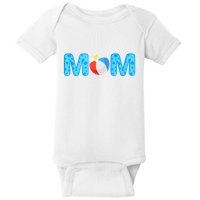 Mom Beach Ball Theme Birthday Party Pool Matching Summer Baby Bodysuit