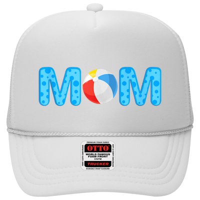 Mom Beach Ball Theme Birthday Party Pool Matching Summer Trucker Hat