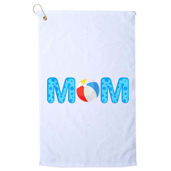 Mom Beach Ball Theme Birthday Party Pool Matching Summer Golf Towel
