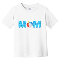 Mom Beach Ball Theme Birthday Party Pool Matching Summer Toddler T-Shirt