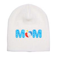 Mom Beach Ball Theme Birthday Party Pool Matching Summer Short Acrylic Beanie