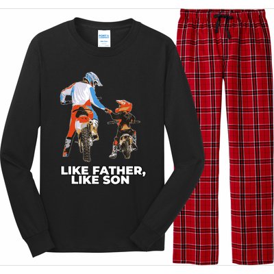 Moto Boss Braaap Dirt Bike Motocross OffRoading Long Sleeve Pajama Set