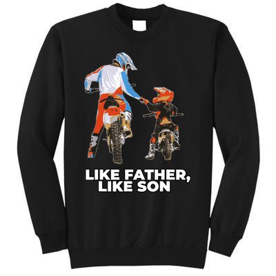 Moto Boss Braaap Dirt Bike Motocross OffRoading Tall Sweatshirt