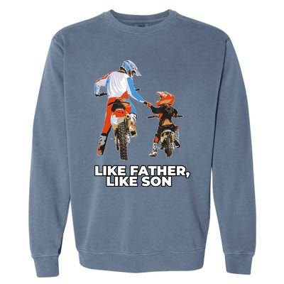 Moto Boss Braaap Dirt Bike Motocross OffRoading Garment-Dyed Sweatshirt