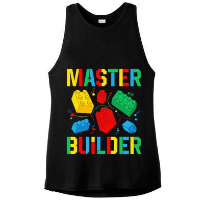 Master Builder Building Blocks Brick Toy Master Builder Ladies PosiCharge Tri-Blend Wicking Tank