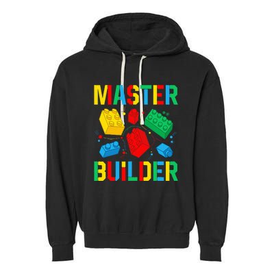 Master Builder Building Blocks Brick Toy Master Builder Garment-Dyed Fleece Hoodie