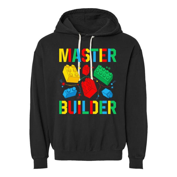 Master Builder Building Blocks Brick Toy Master Builder Garment-Dyed Fleece Hoodie