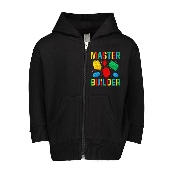 Master Builder Building Blocks Brick Toy Master Builder Toddler Zip Fleece Hoodie