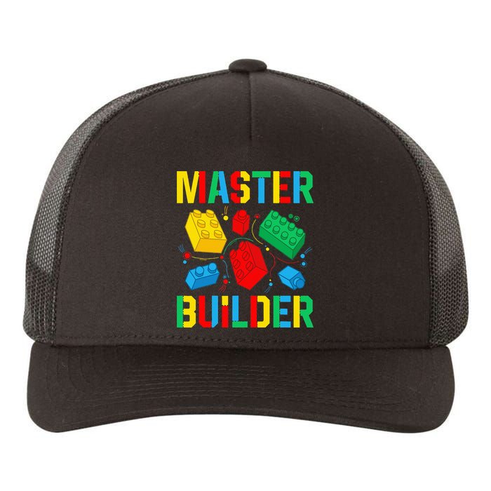 Master Builder Building Blocks Brick Toy Master Builder Yupoong Adult 5-Panel Trucker Hat