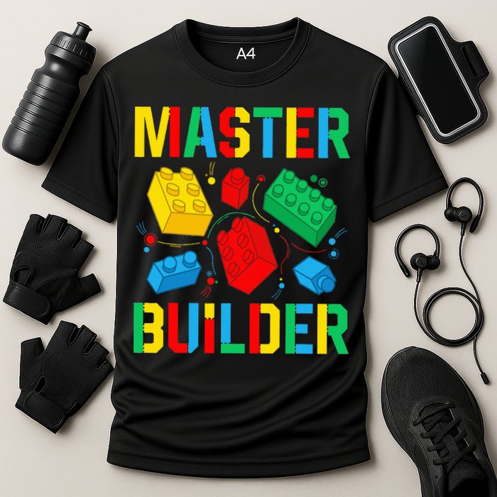 Master Builder Building Blocks Brick Toy Master Builder Cooling Performance Crew T-Shirt