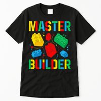 Master Builder Building Blocks Brick Toy Master Builder Tall T-Shirt